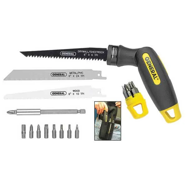 General Tools 14-Piece Quad Saw/Screwdriver Set 