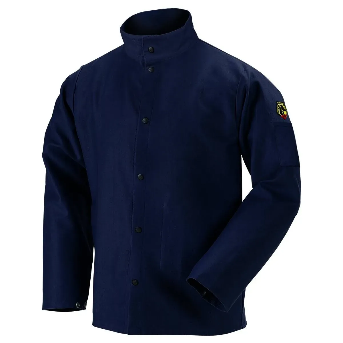 Black Stallion TruGuard 200 FR Cotton Welding Jacket, Navy, 2X-Large (FN9-30C-2XL)