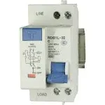 20A, 120V AC, 1 Pole + Neutral Pole, DIN Rail Mount Miniature Circuit Breaker, T