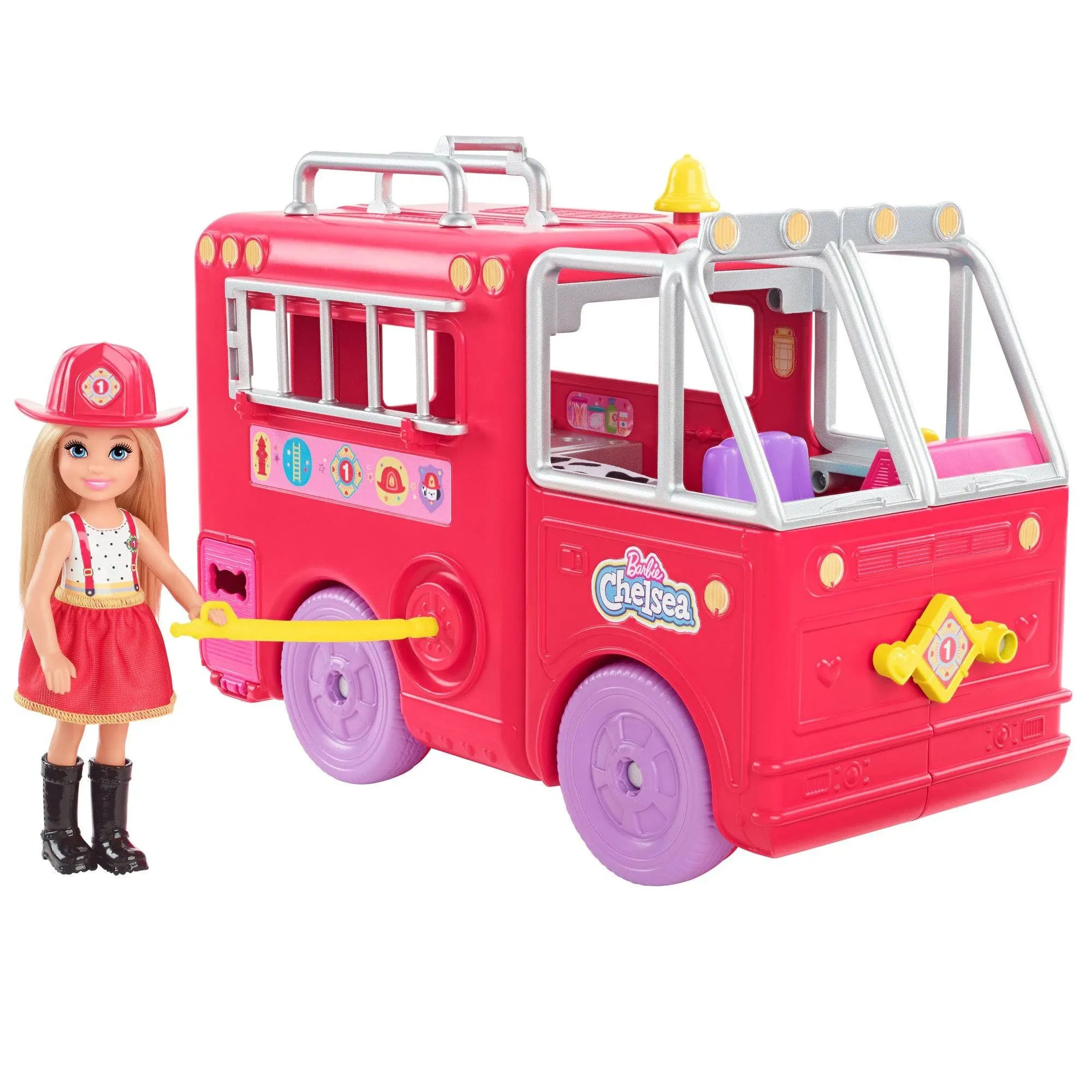 Barbie Chelsea Fire Truck Playset