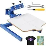 VEVOR Screen Printer 1 Color 1 Station Silk Screen Printing Kit 55x45cm T-Shirt Screen Printing Machine Screenprint Press (1 Color 1 Station)