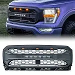 American Modified Armor Grille Compatible with 2021-2023 Ford F150, Black