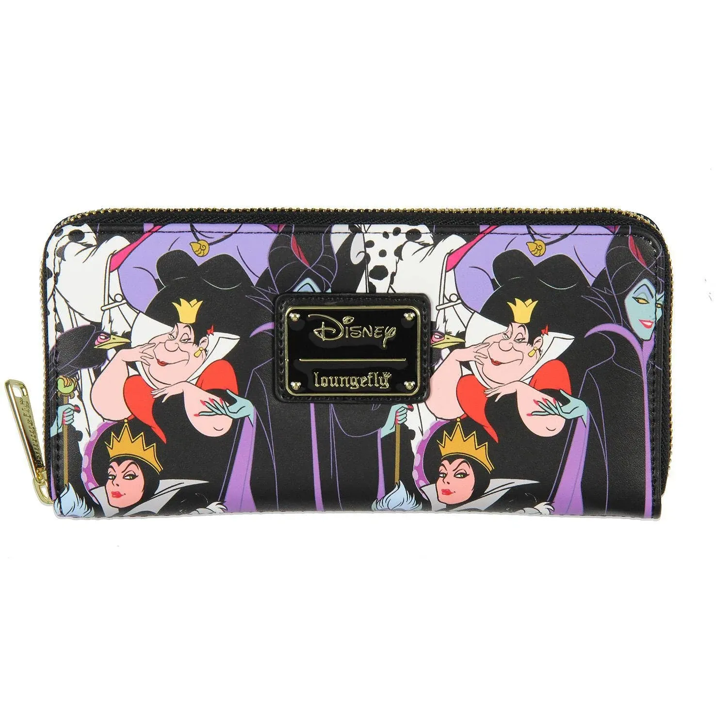 Loungefly Disney Villains Allover Print Zip Around Wallet