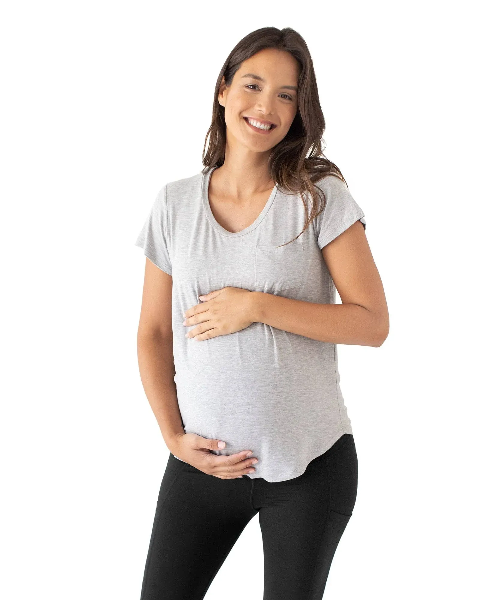 Everyday Maternity & Nursing T-shirt | Grey Heather