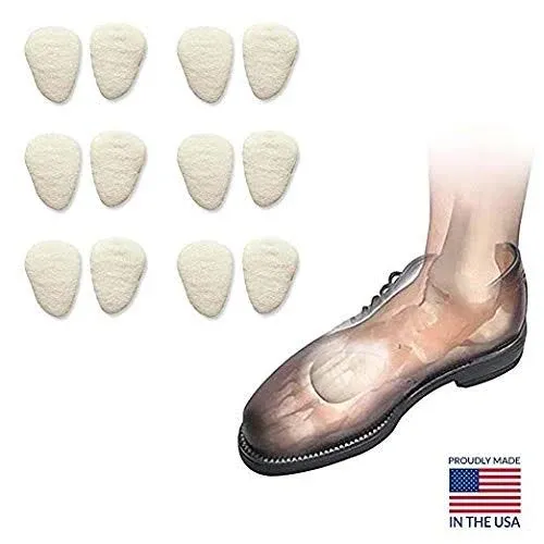 Metatarsal Pads, Metatarsal Foot Pads for Pain Relief, Mortons Neuroma Pads Felt - Small,1/4 - (Pack of 6 Pairs) - Hapad