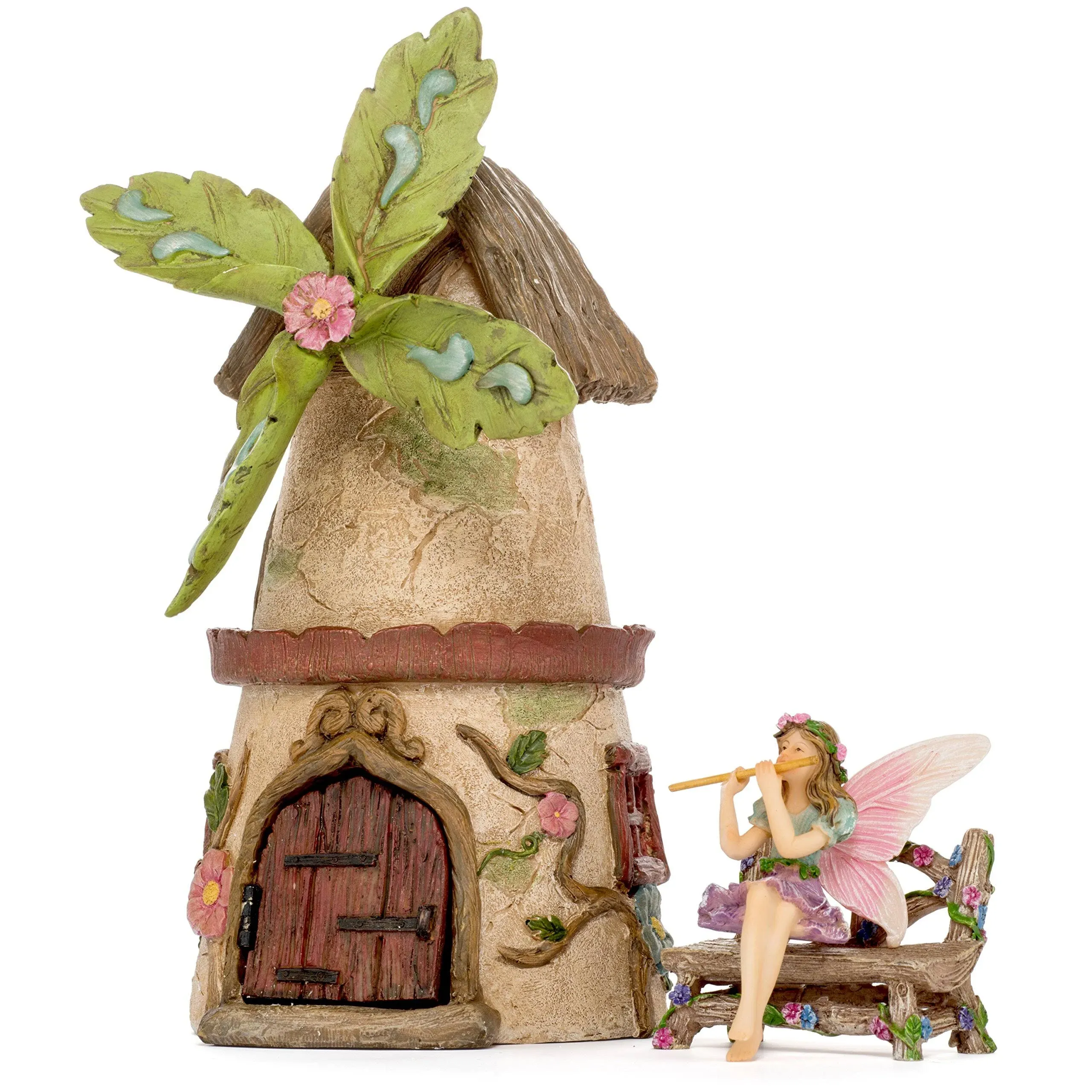 Miniature Fairy Garden House Kit - Mini Fairy Figurines - Indoor or Outdoor 3...