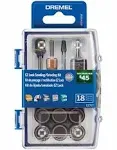 Dremel EZ727-01 EZ Lock Sanding & Grinding Rotary Tool Accessories Kit, 18-Piece Assorted Set - Perfect for Detail Sanding and Sharpening