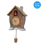 Mark Feldstein Snowy Cabin Singing Cardinal Tabletop Wall Sound Christmas Cuc...