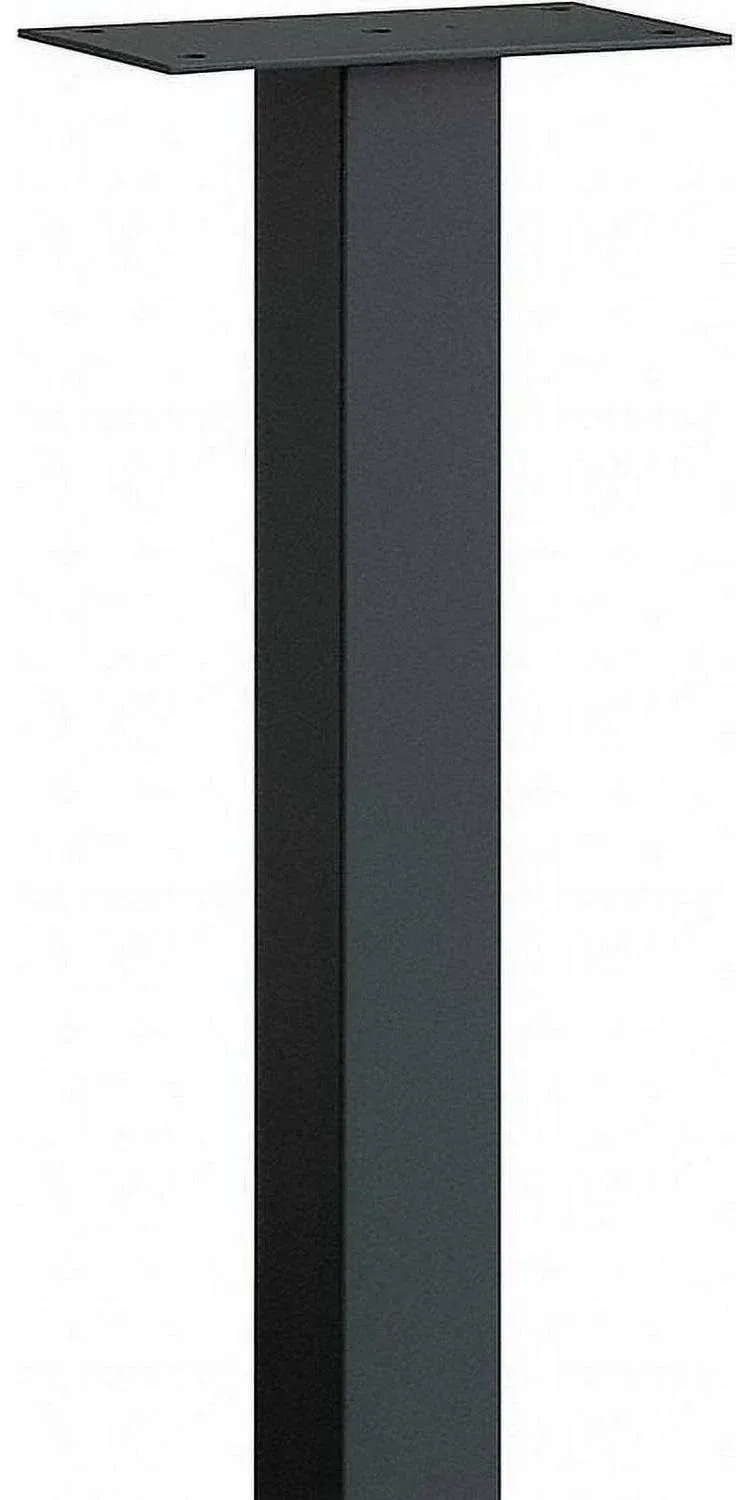 Salsbury Industries 4385BLK Standard Pedestal in Ground Mounted for Roadside ...