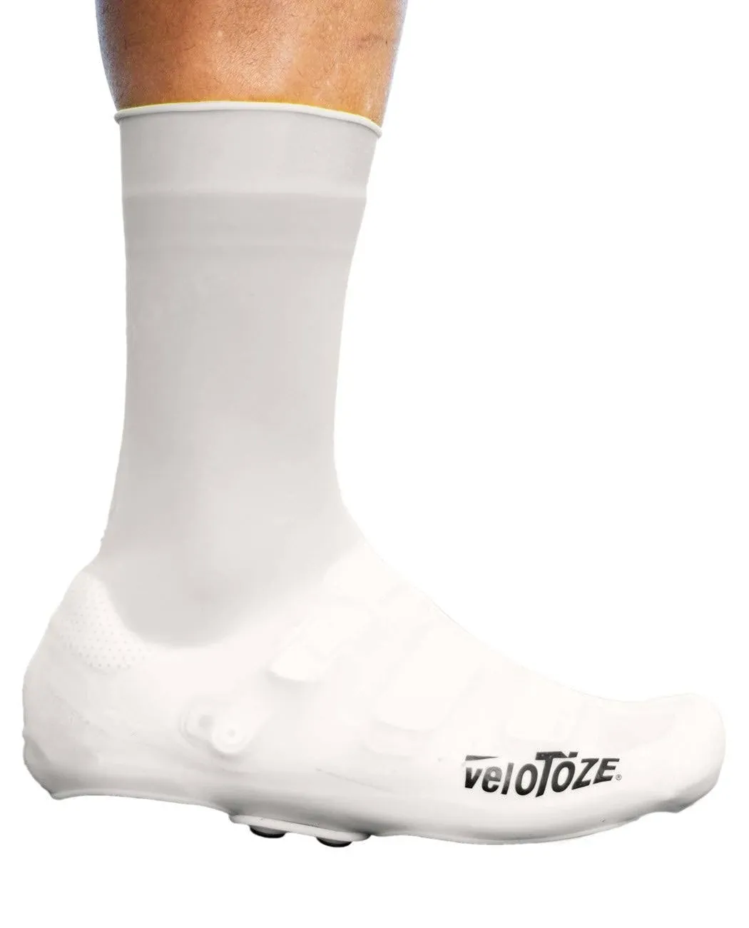 VeloToze Silicone Cycling Shoe Covers (White) (L)