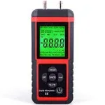 EHDIS Digital Manometer Air Pressure Meter Gas Gauge Reader