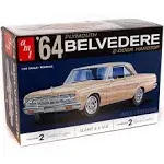 1964 Plymouth Belvedere Coupe Hardtop 1/25 Scale Model Kit - Skill 2 by AMT