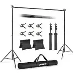 Backdrop Stand 10x8.5ft(WxH) Photo Studio Adjustable Background Stand Support...