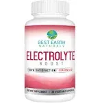 Best Earth Naturals Electrolyte Support Supplement - Support Electrolyte Balance with Vitamin D, Calcium, Magnesium, Sodium, Potassium, Boron and More - 30 ct. Capsules