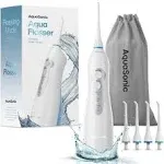 Aquasonic Aqua Flosser - Professional Rechargeable Water Flosser with 4 Tips - 3