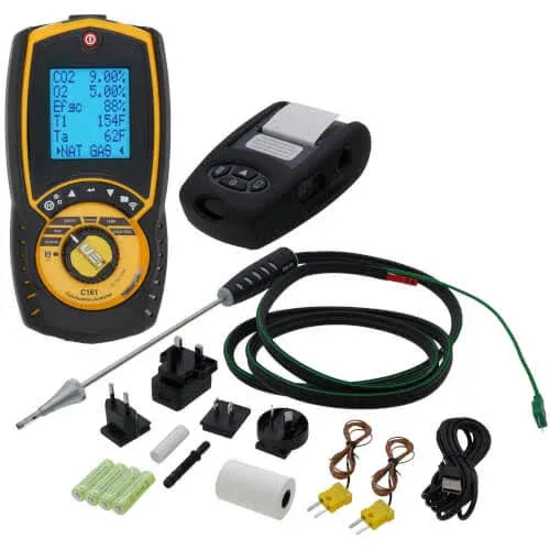 UEi C161KIT - Residential Combustion Analyzer Kit with Printer and Case