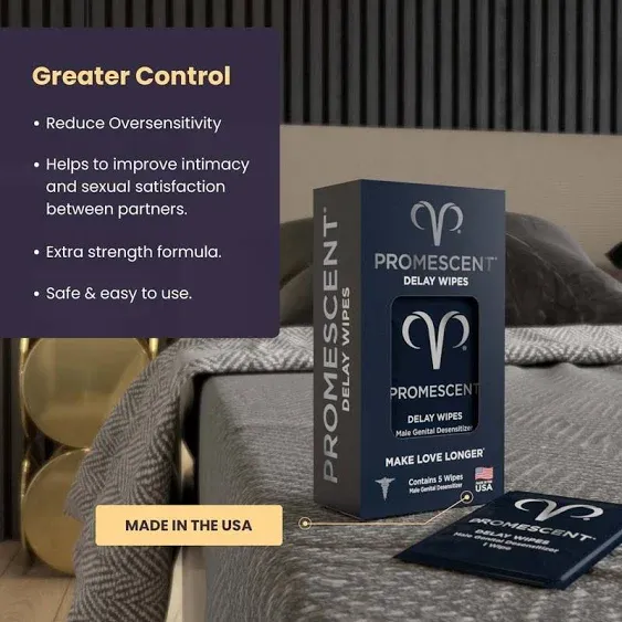 Enjoy Longer-Lasting Intimacy: Promescent Desensitizing Delay Wipes