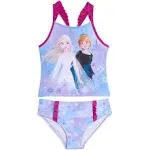 Baby Disney Frozen Elsa Princess Anna Tankini Top and Kids Bikini Bottom Swim Set