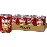 (8 Pack) Campbell&#039;s Chunky Sirloin Burger Country Vegetable Beef Soup, 16.3 Oz