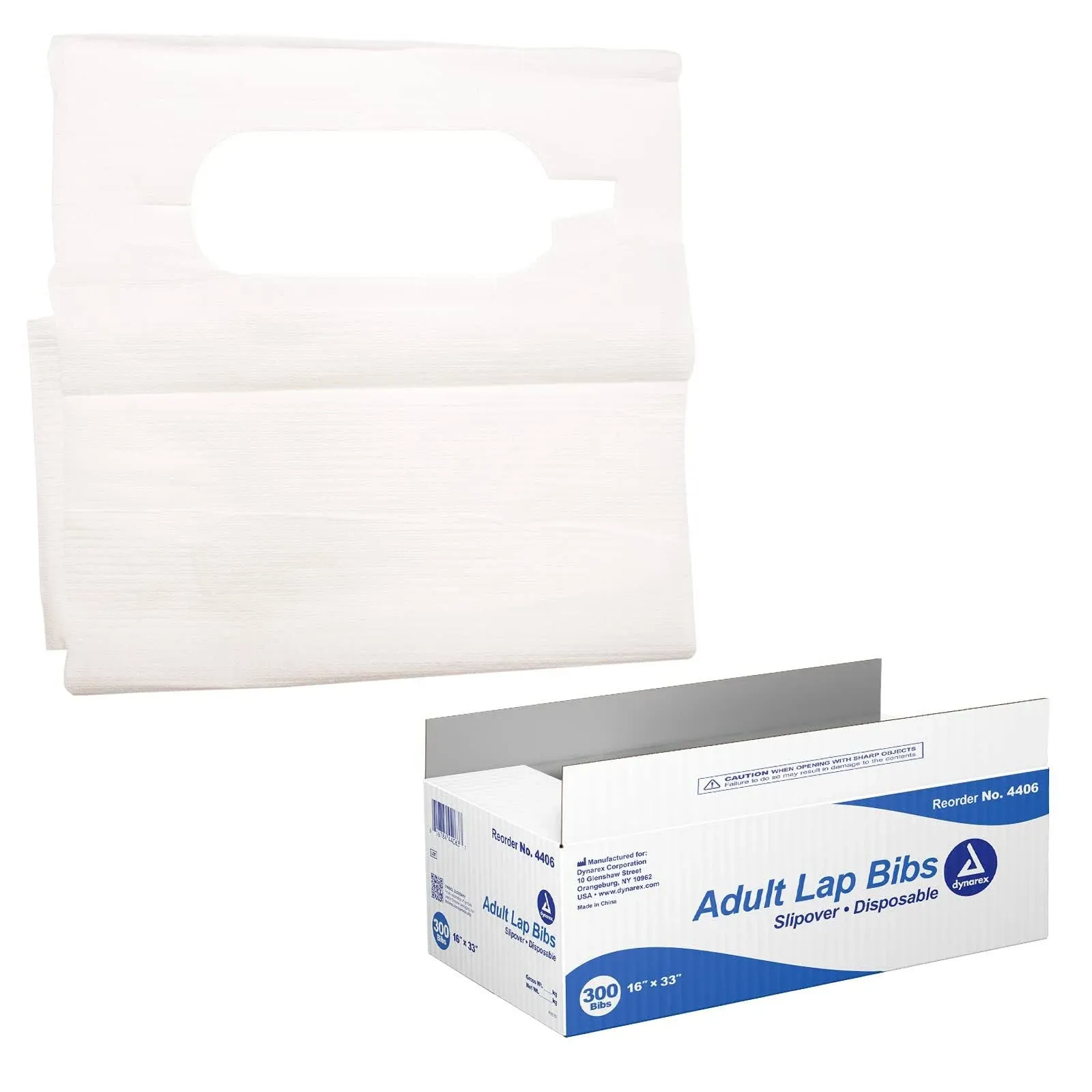 Lap Bib Slipover Disposable Poly / Tissue 4406 Case of 300