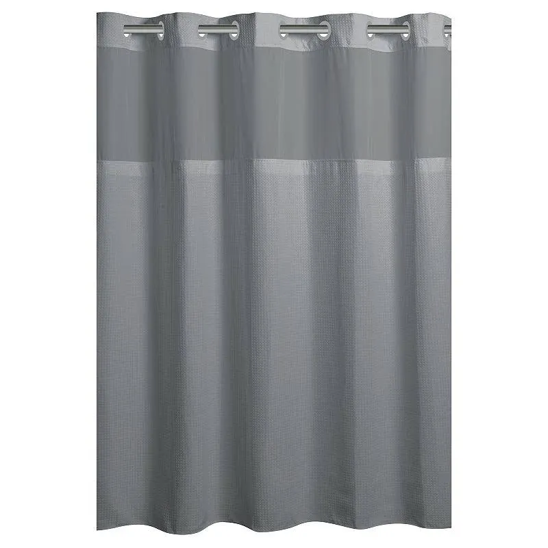 Hookless Shower Curtain Microfiber Frost Grey 71&#034; x 74&#034; RBH105MY601FG