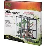 Zilla Fresh Air Screen Habitat LARGE. Create tropical and Desert environments