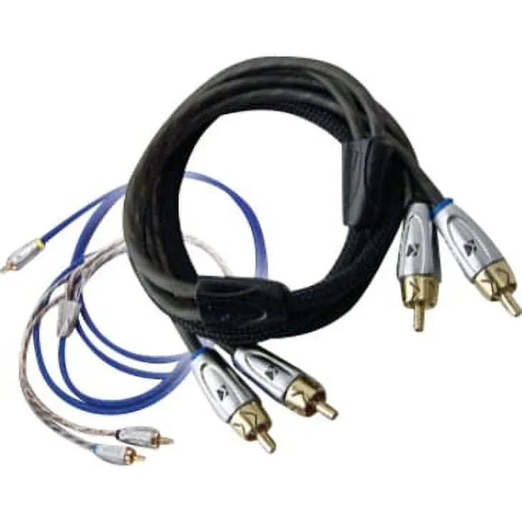 Kicker K-Series 2-Channel RCA Interconnect Cable  1m  Blue