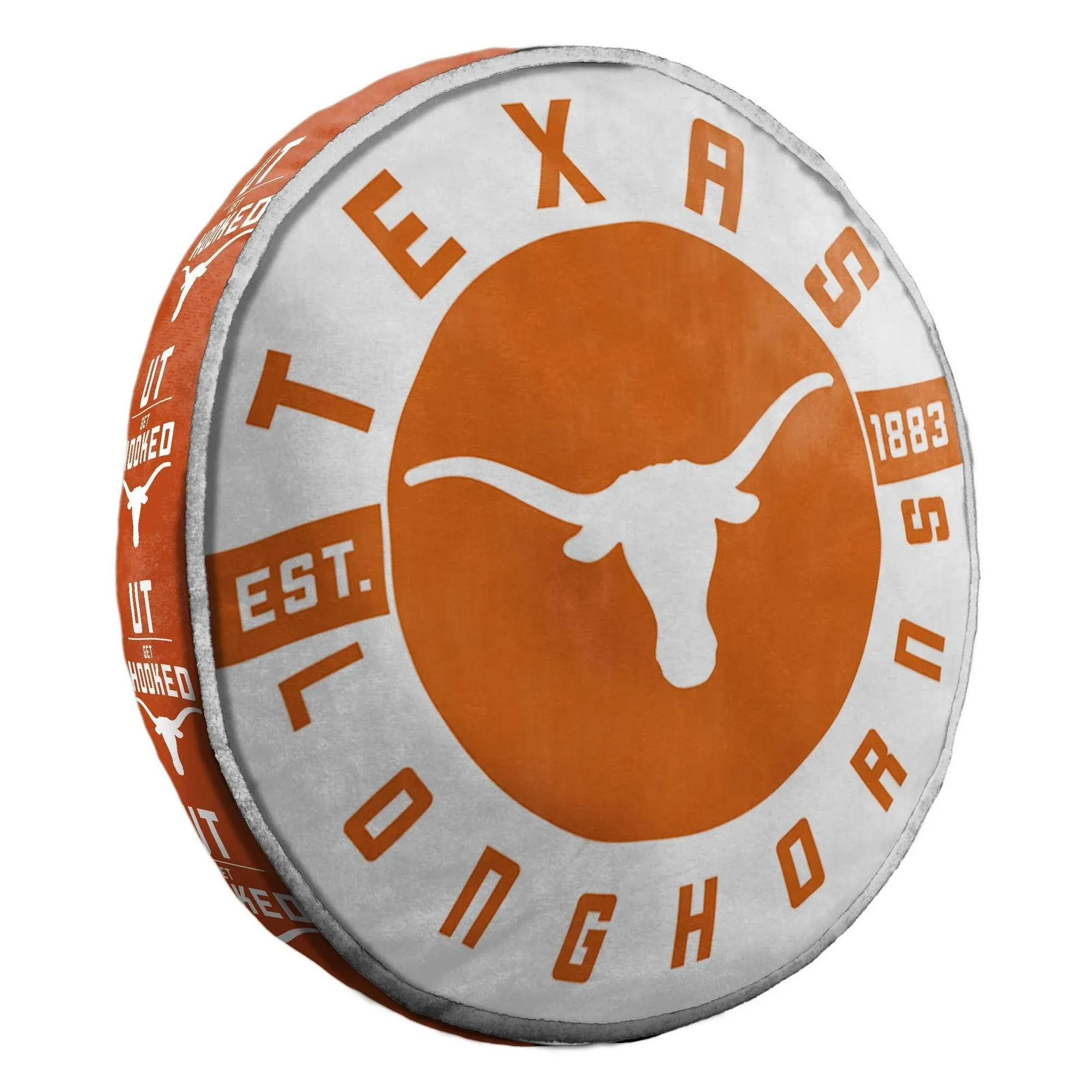 Northwest 1COL148000036RET Company Texas Longhorns 15" Travel Cloud Pillow, Team Colors