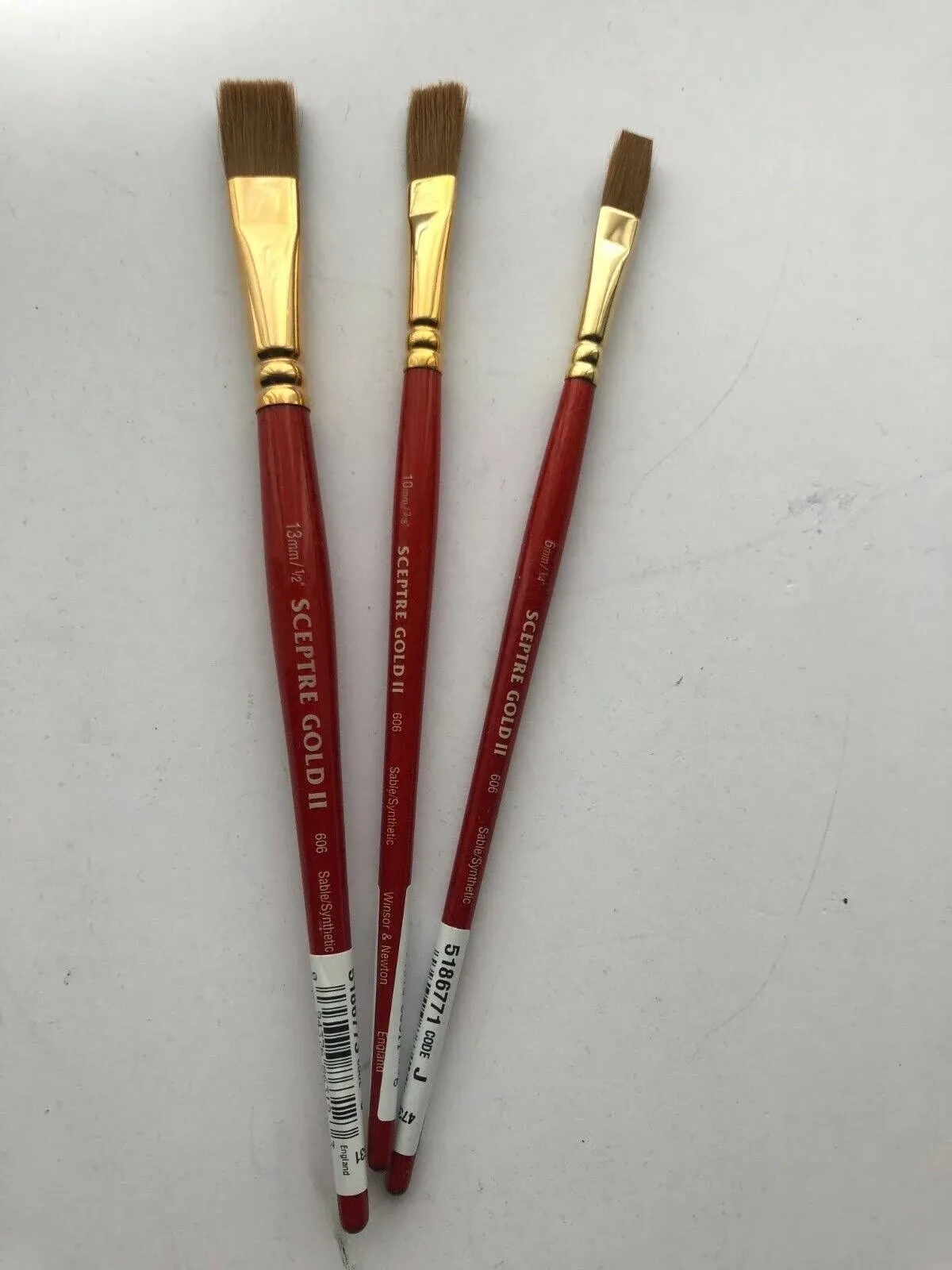 Winsor & Newton Sceptre Gold II Series 606 - One Stroke, 1/2"