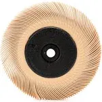 3M RADIAL BRISTLE BRUSH Kit 6&quot; Dia Brush Kit 8-Ply W-Bushings 6µ Peach #33216