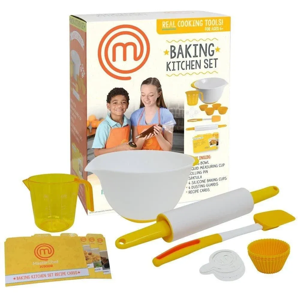 MasterChef Junior Baking Kitchen Set - 7 Pc. Kit Includes Real Cooking Tools for