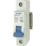 ASI AC Miniature Circuit Breaker - 1 Pole DIN Rail Mount 6 Amp 240 Volt Unit with Shock-Proof Terminations, Trip Curve C, L1 and Neutral Circuits (Pack of 1)