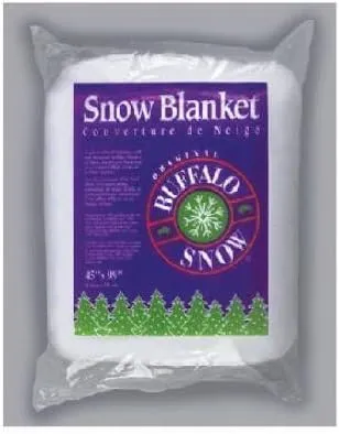 Buffalo White Snow Blanket