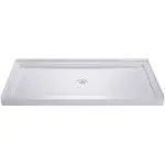 DreamLine Slimline 30 in. x 60 in. Single Threshold Shower Base, Center Drain, DLT-1130600