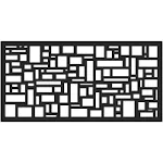 2 Ft. X 4 Ft. Slate Black Polypropylene Decorative Screen Panel