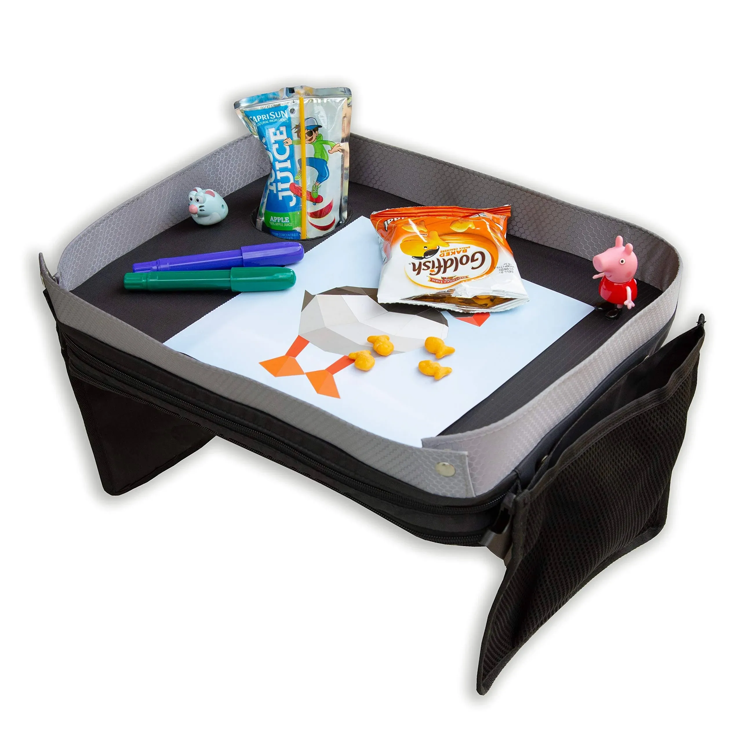 Kids E-Z Travel Lap Tray, Provides Organized Access to Drawing, Snacks and...