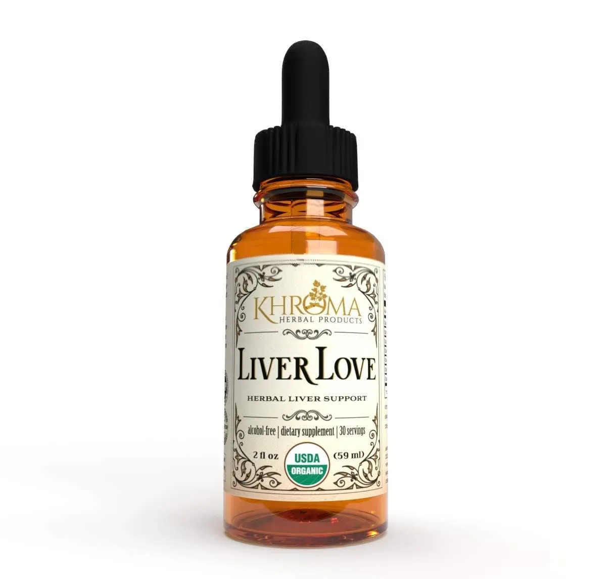 Liver Love - Organic Liver Support - 2 oz Liquid Dietary Supplement - Alcohol Free