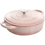 Crock Pot Artisan Enameled Cast Iron Braiser W/Lid, 5-Quart, Aqua