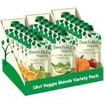 Beech-Nut Baby Food Pouches Variety Pack, Veggie Purees, 3.5 oz (18 Pack)