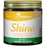 OraWellness Shine Remineralizing Tooth Powder with Hydroxyapatite, Natural Teeth Whitening Powder, Tooth Stain Remover and Polisher, Fresh Mint