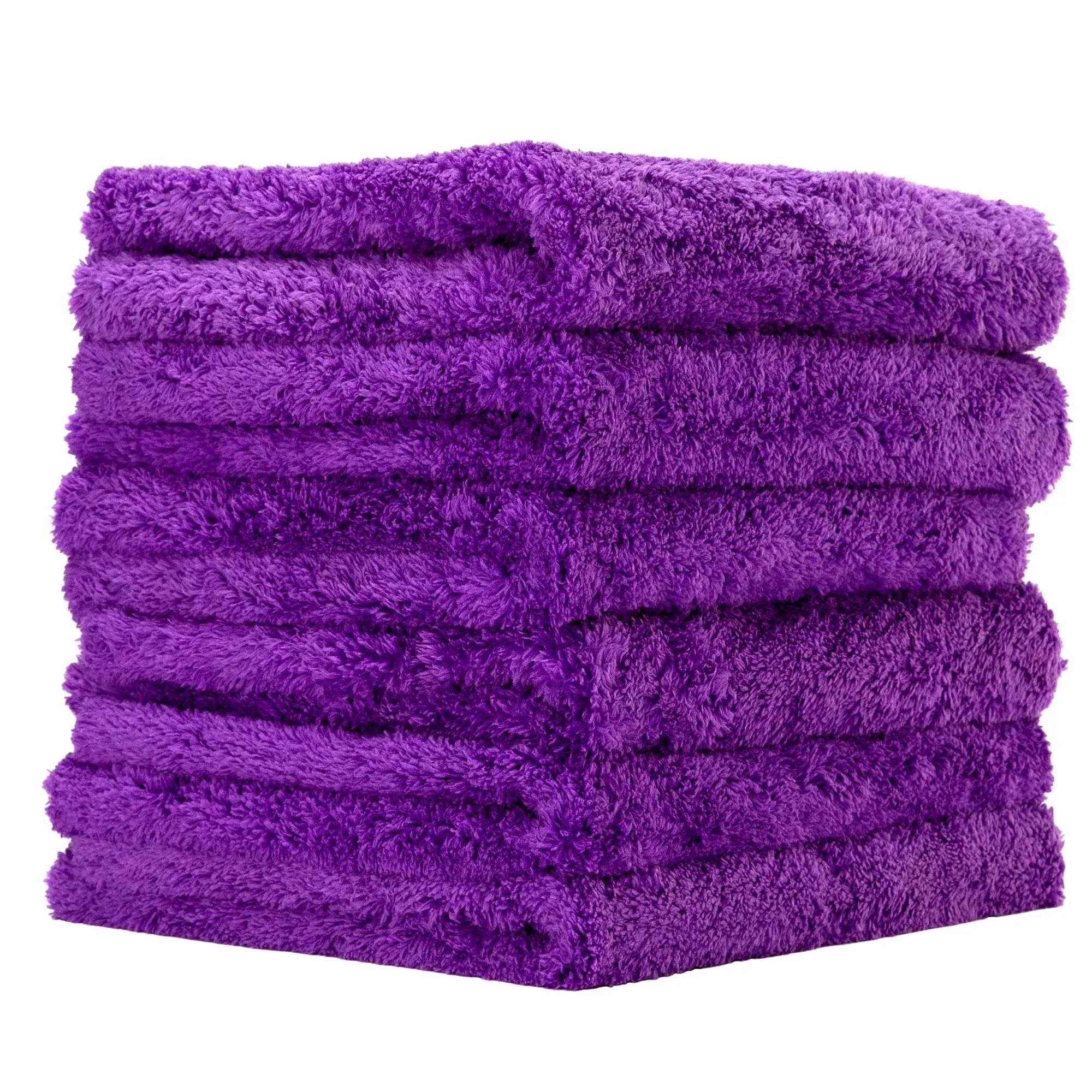 PROJE' PurplePRO - Purple Microfiber Drying Towel for Cars - Ultra Absorbent Cleaning Cloth - Auto Exterior & Interior Detailing Towel - 500 GSM 16in x 16in - (Pack of 6)