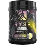 Ryse Signature Series Godzilla - Preentrenamiento | Bomba, energía, fuerza y enfoque | Citrulina, beta-alanina, cafeína | 40 porciones (limonada de mora)