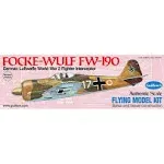 FOCKE-WULF FW-190 WWII German Fighter Rubber Balsa Wood Plane GUILLOWS model 502