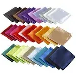 30 Pcs Mens Pocket Squares Handkerchief for Wedding Party