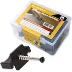 Hidden Deck Fasteners for Composite Decking Board, Composite Decking Clips & Plastic Hidden Fasteners with Screws, Universal Composite Deck Fasteners, 90 Per Box for 50 SQ.FT.