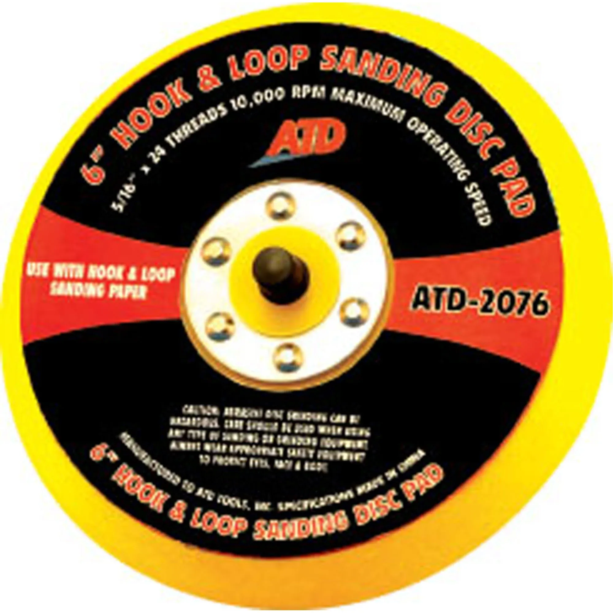 ATD Tools 2076 6" Quick Change Sanding Disc Pad