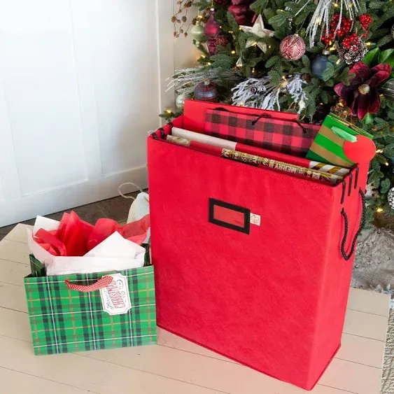 Gift Bag & Tissue Paper Storage Box Red