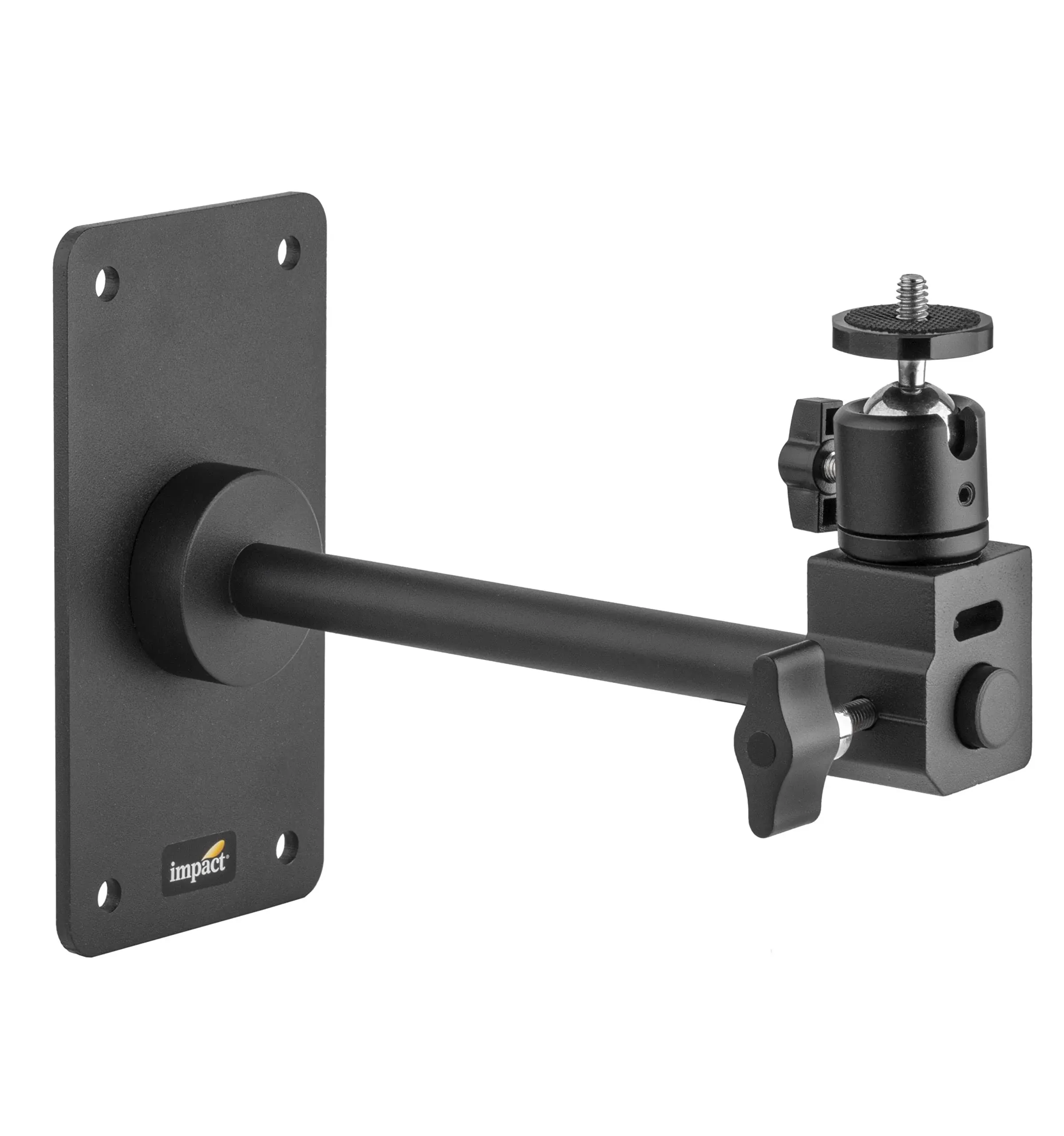 Impact BP-RA-MBH Right Angle Baby Wall Plate with Mini Ball Head