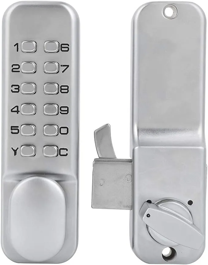 1A 11 Digitals Mechanical Password Door Lock Set Zinc Alloy Sliding Swing ...