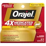 Orajel 4X Cream Toothache Gum Severe Pain